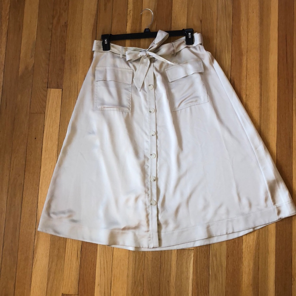 New, never worn Banana Republic satin dress skirt
